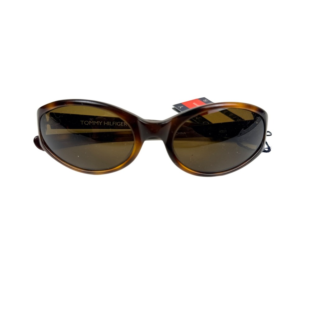 Tommy Hilfiger Womens Tortoise Oval Sunglasses 4001 Brown UV Protection NWT